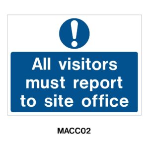 Visitors report site office