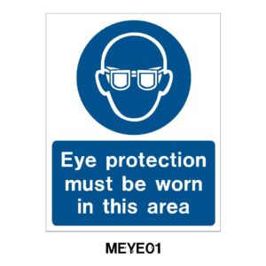 Eye Protection must be worn